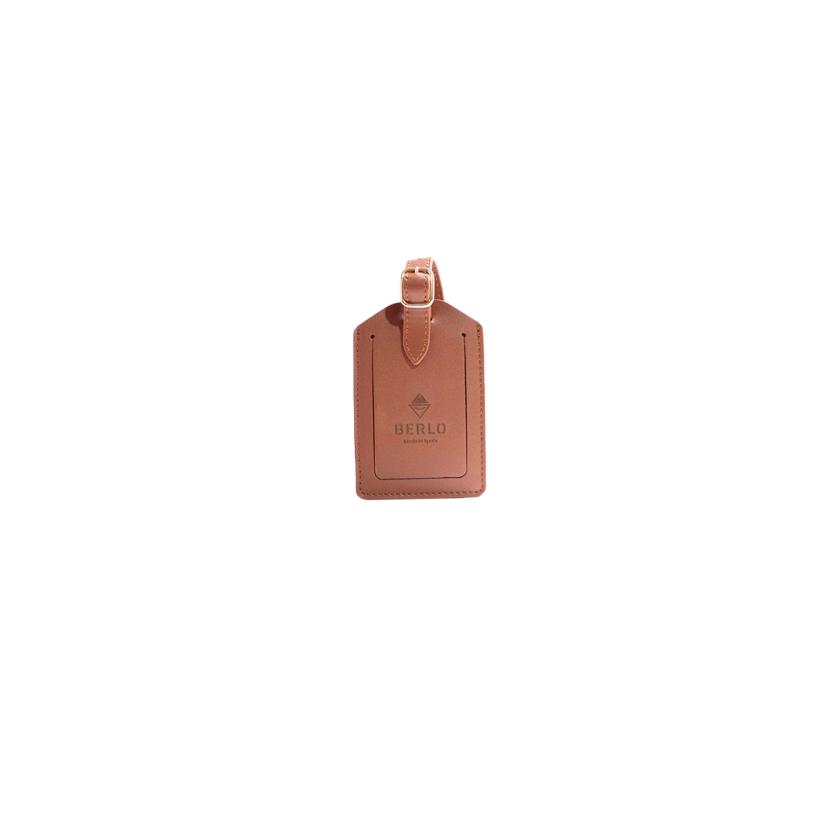 Berlo Cactus Leather Luggage Tag