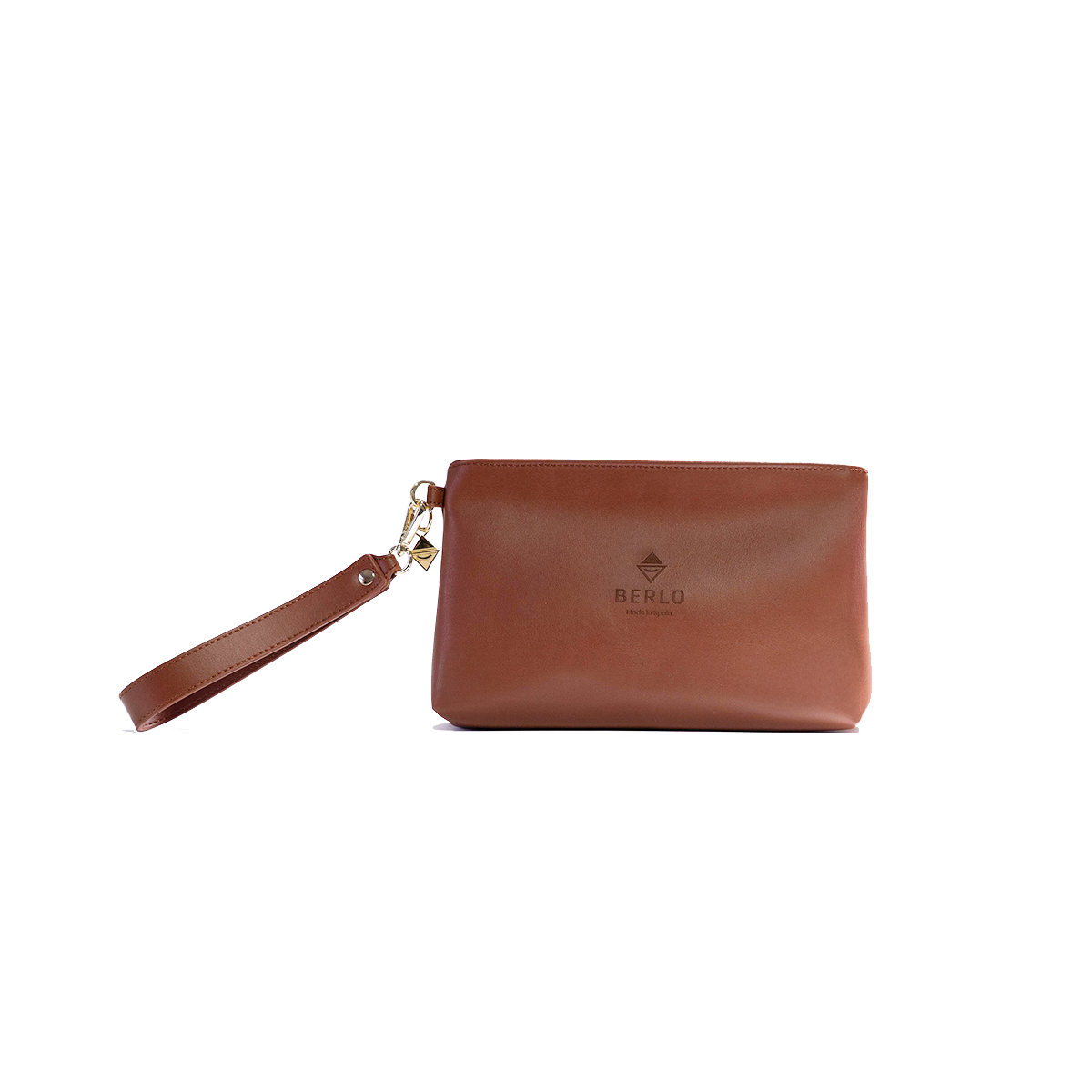 Berlo Cactus Leather Cosmetics Bag Large