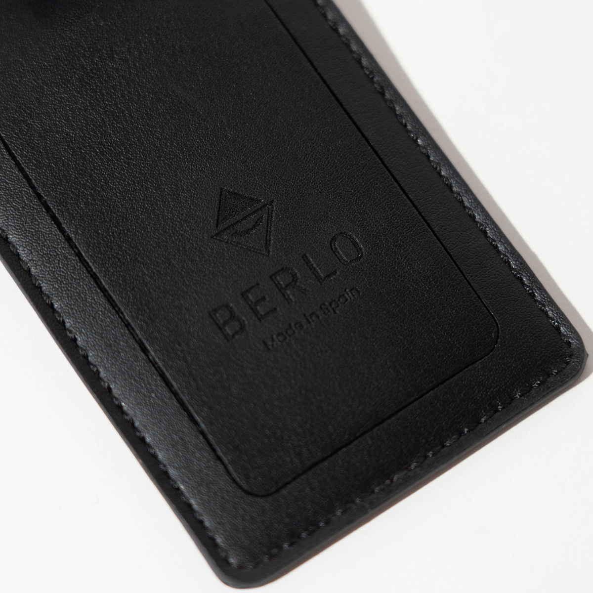 Berlo Cactus Leather Luggage Tag