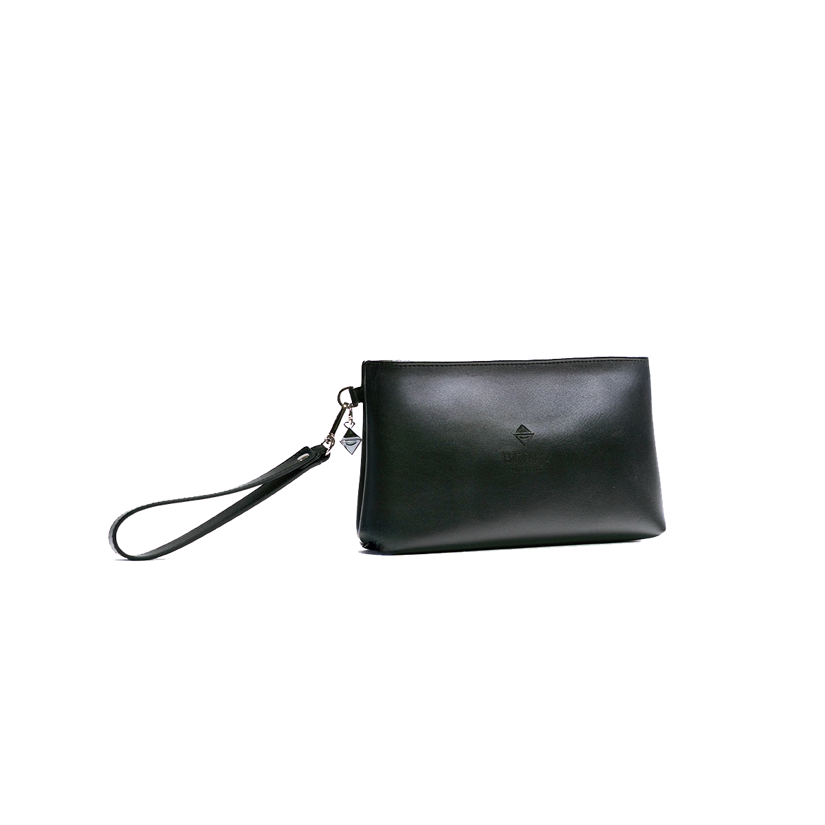 Berlo Cactus Leather Pouch Bag Large