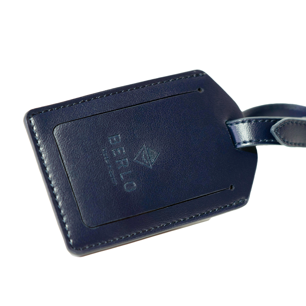 Berlo Cactus Leather Luggage Tag