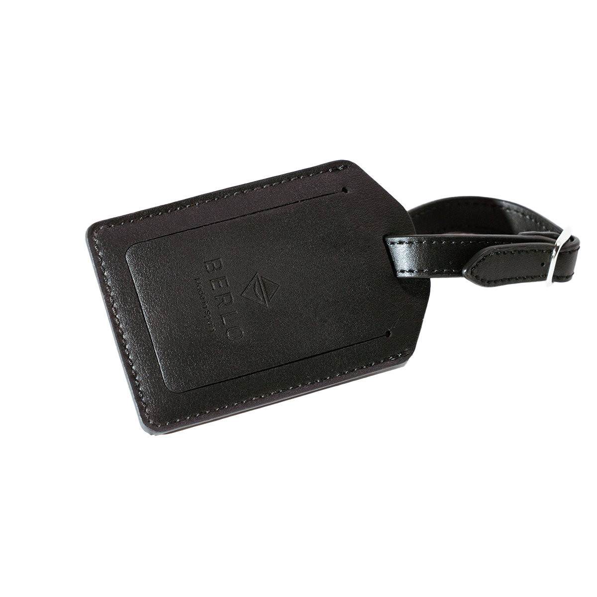 Berlo Cactus Leather Luggage Tag