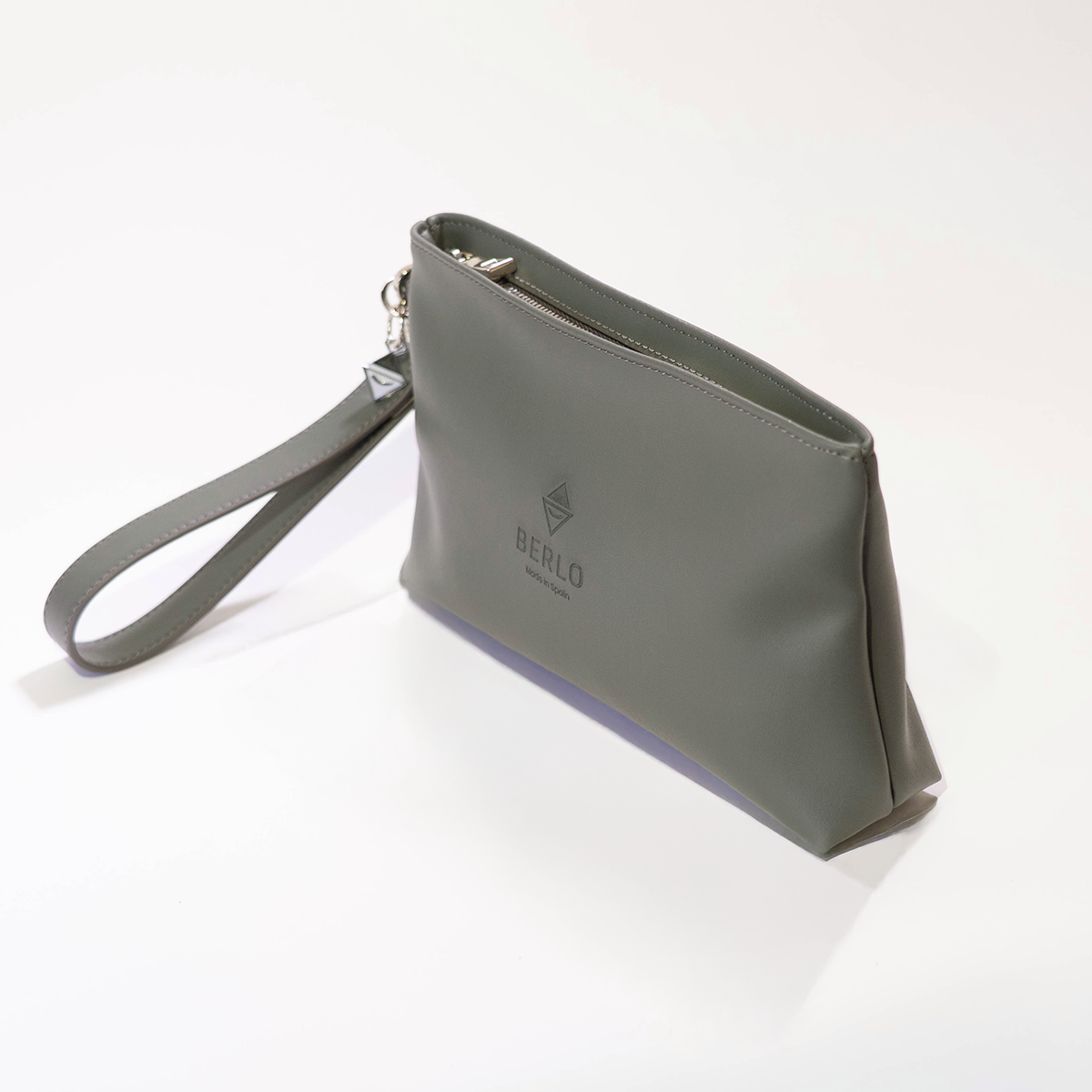 Berlo Cactus Leather Cosmetics Bag Large