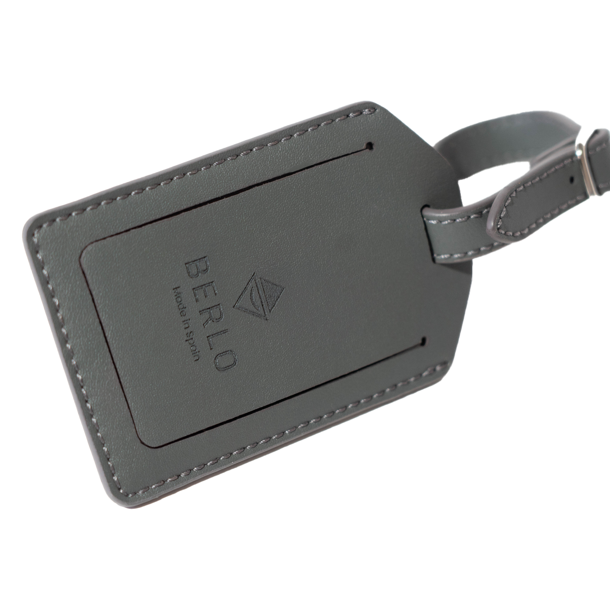Berlo Cactus Leather Luggage Tag