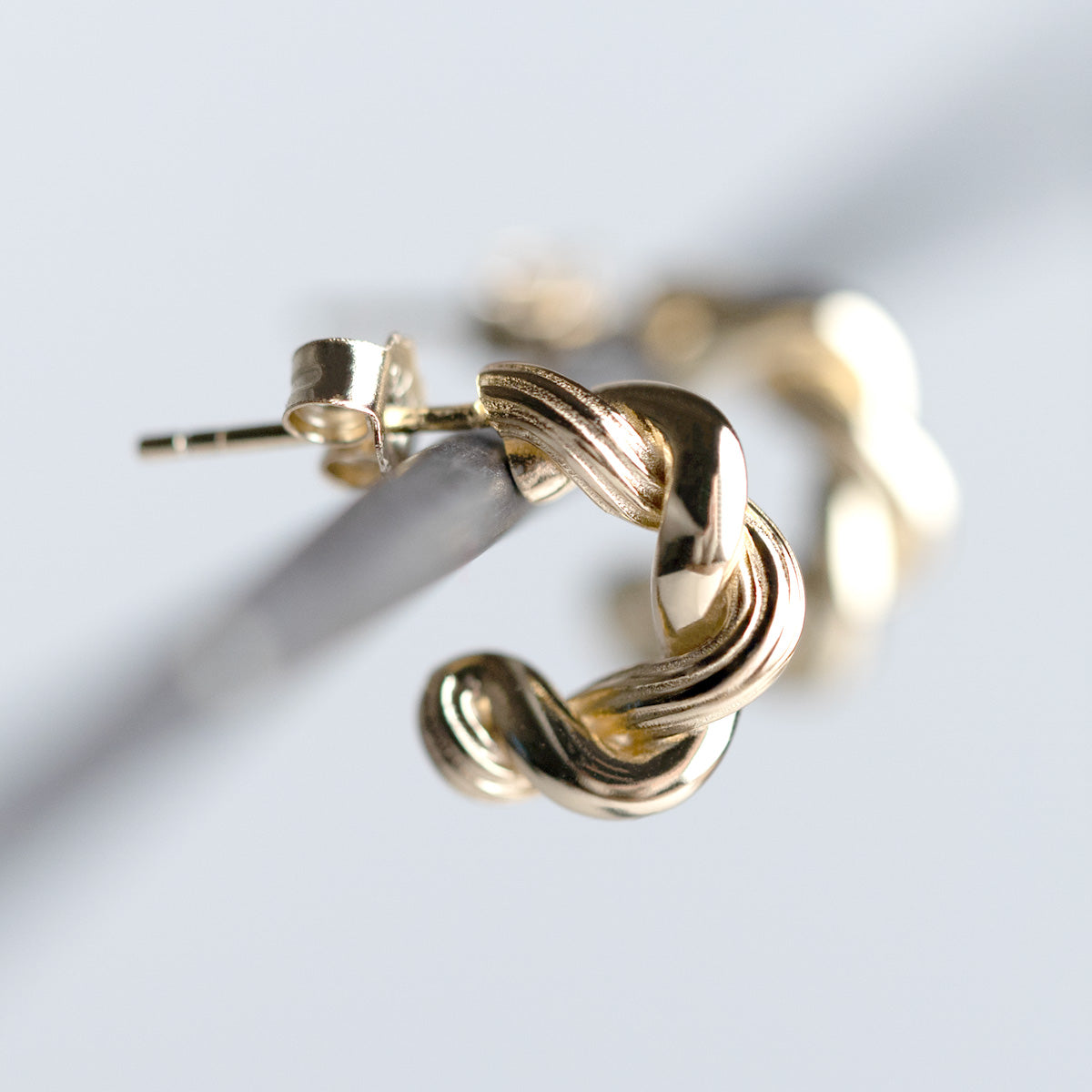 14k Gold Plated Classic Hoop Earrings