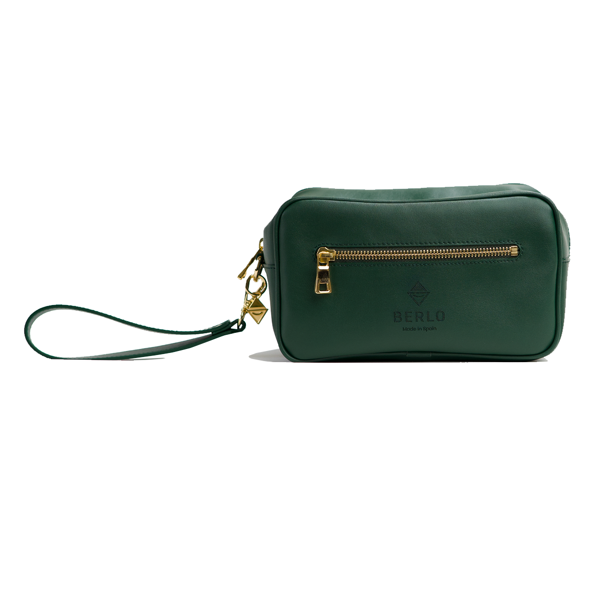 Berlo Cactus Leather Toiletry Bag