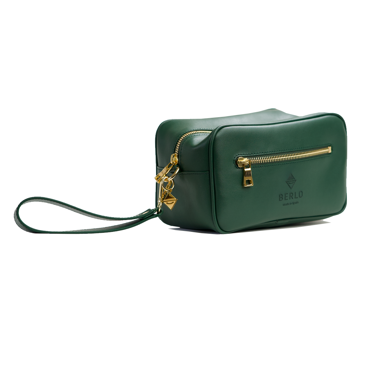 Berlo Cactus Leather Toiletry Bag