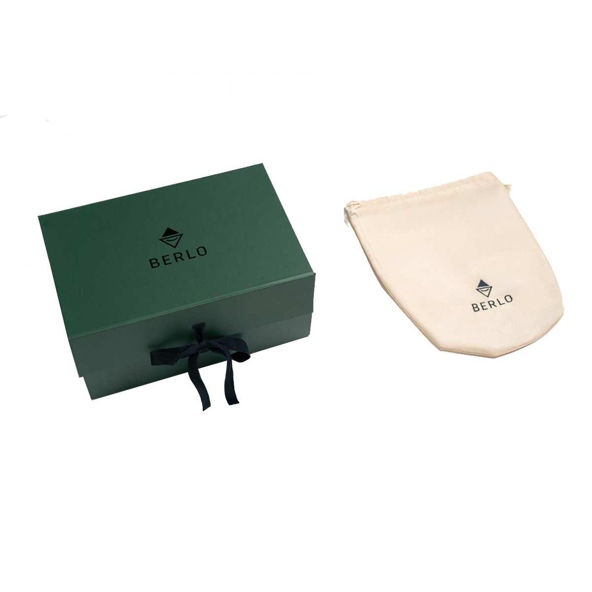 Berlo Cactus Leather Pouch Bag Small