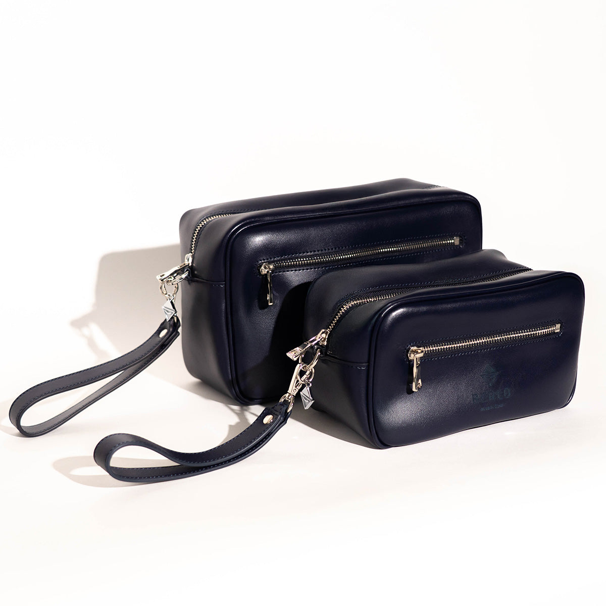 Berlo Cactus Leather Toiletry Bag Large