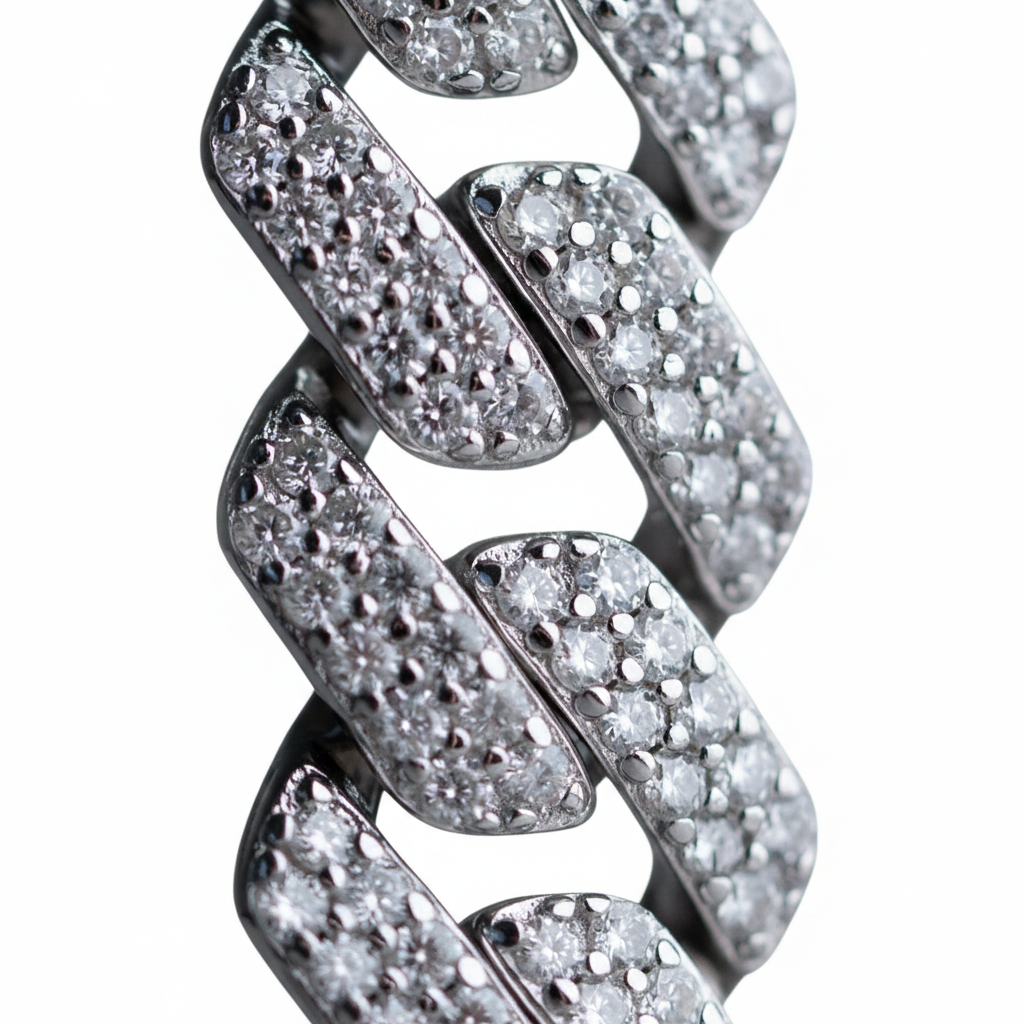 Berlo Heritage — 925 Silver Rhodium Cuban Link Bracelet