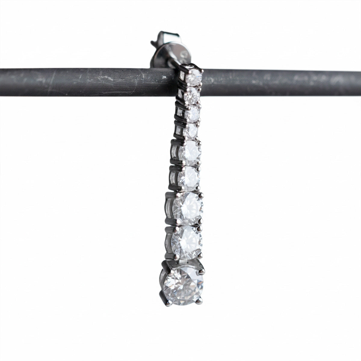 Berlo Heritage — 925 Silver Rhodium Chain Dangle Earrings
