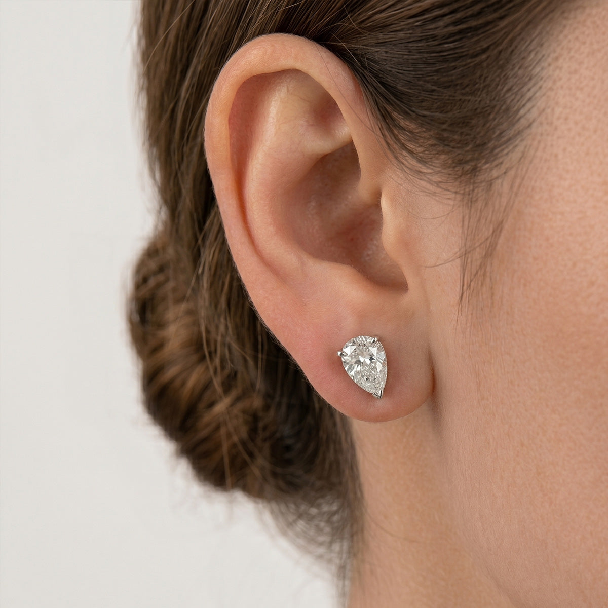 Berlo Heritage — 925 Silver Rhodium Iced Out Moissanite Stud Earrings