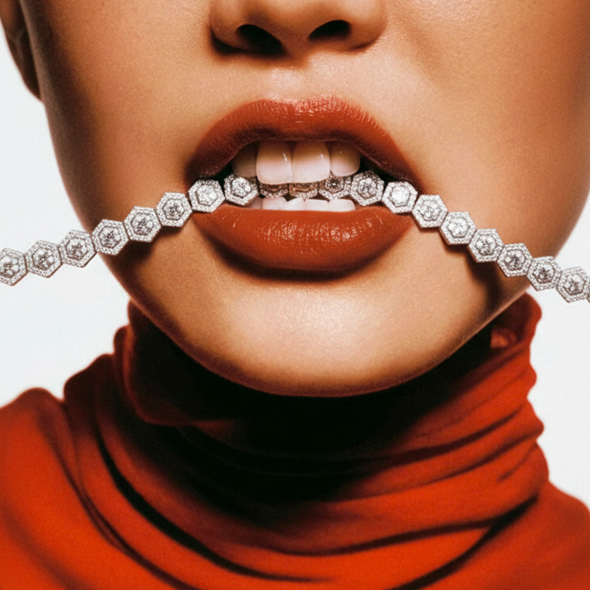 Geometric Tennis Necklace