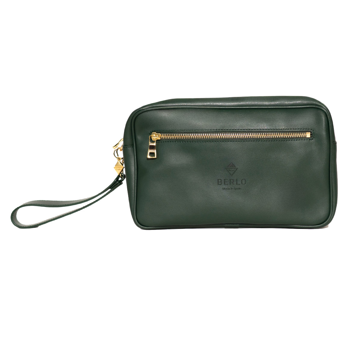 Berlo Cactus Leather Toiletry Bag Large