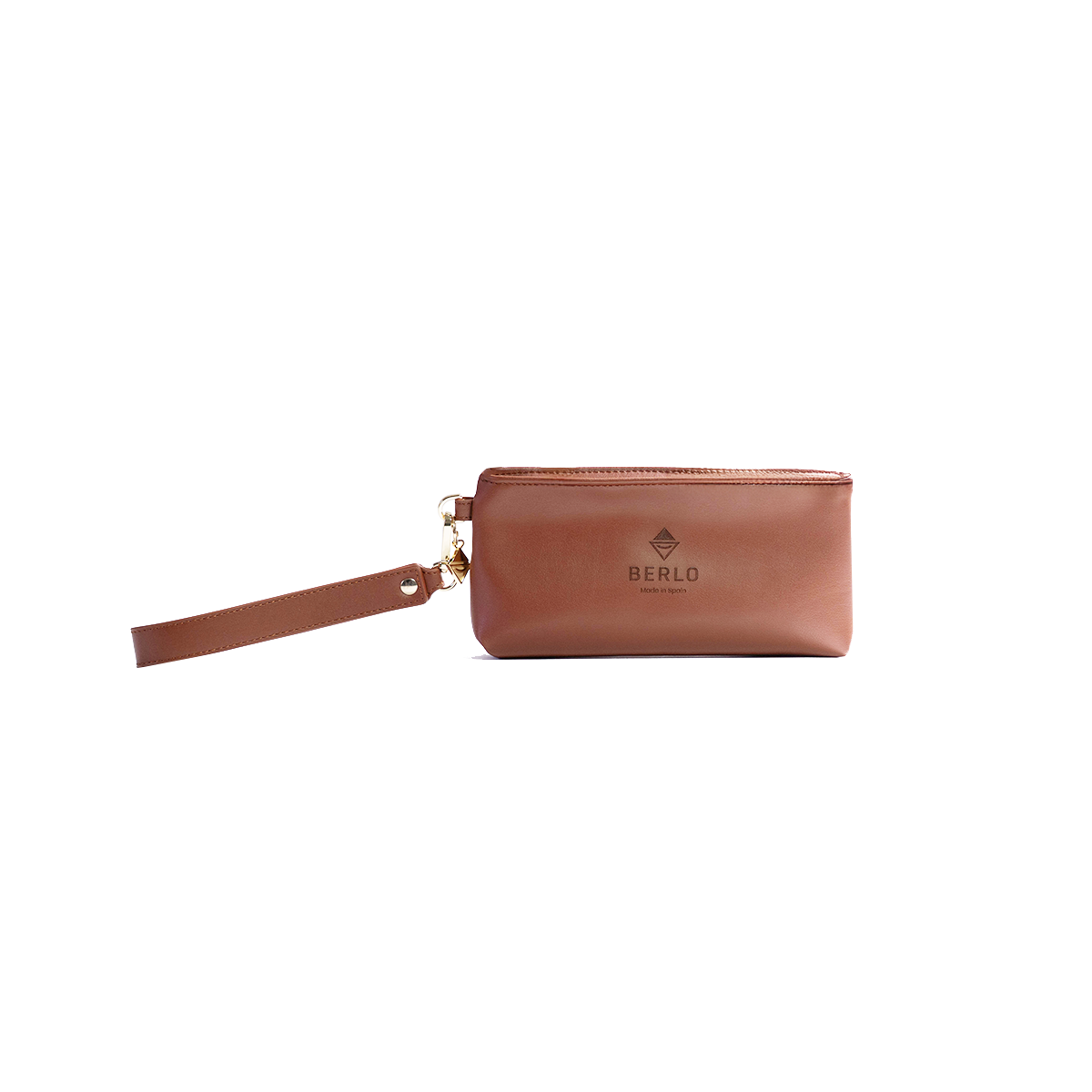 Berlo Cactus Leather Pouch Bag Small