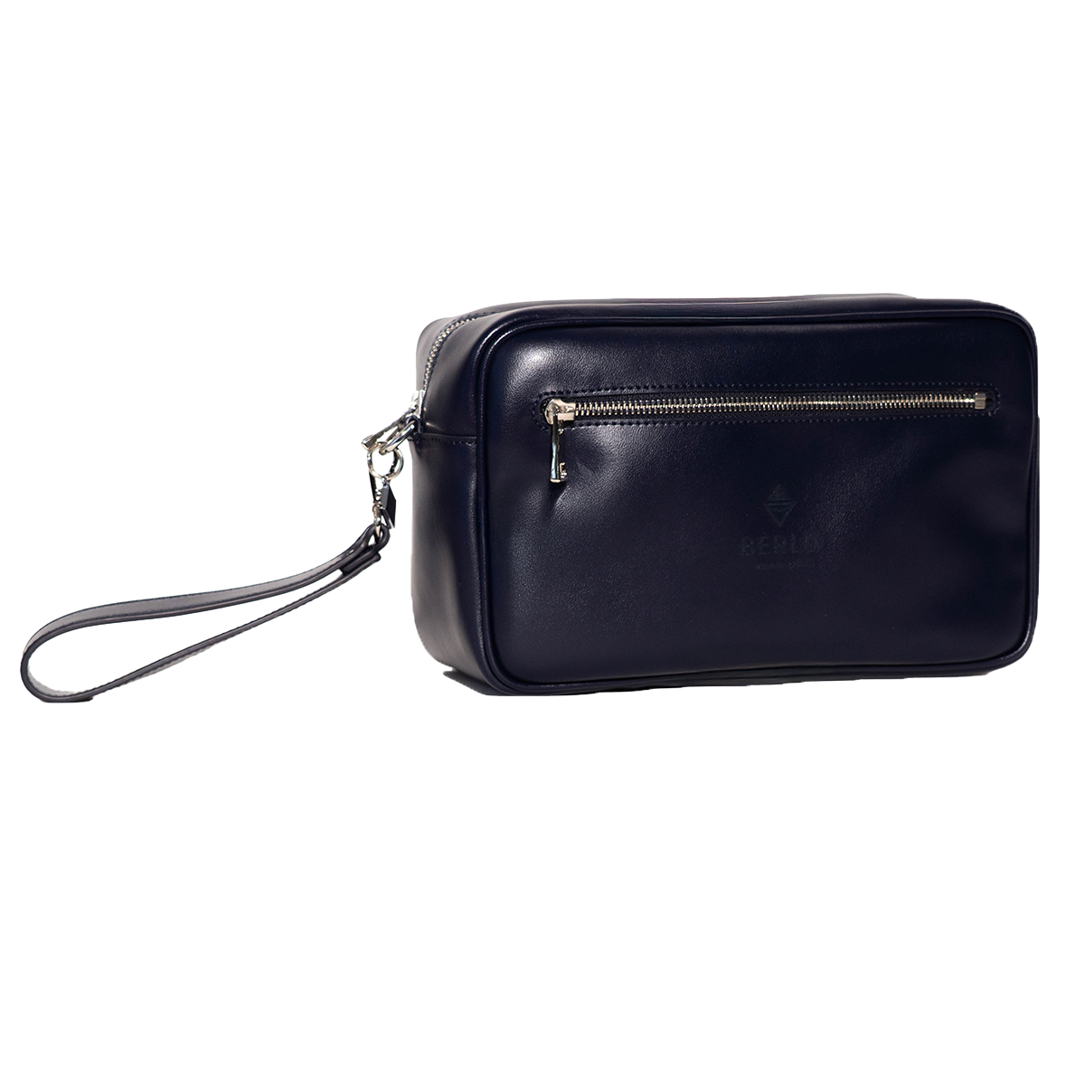 Berlo Cactus Leather Toiletry Bag Large