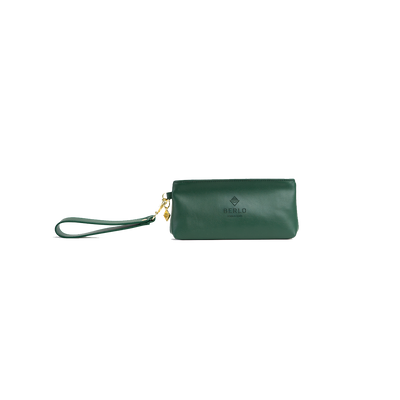 Berlo Cactus Leather Cosmetics Bag Small