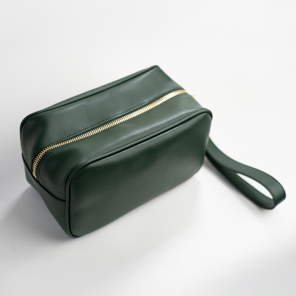 Berlo Cactus Leather Makeup Bag
