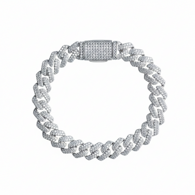 Berlo Heritage — 925 Silver Rhodium Cuban Link Bracelet