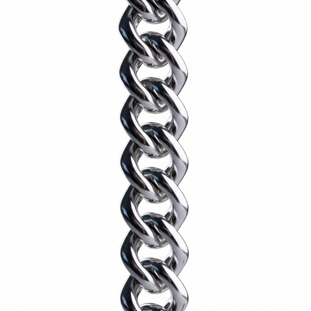 Berlo Heritage — 925 Silver Rhodium Cuban Link Bracelet