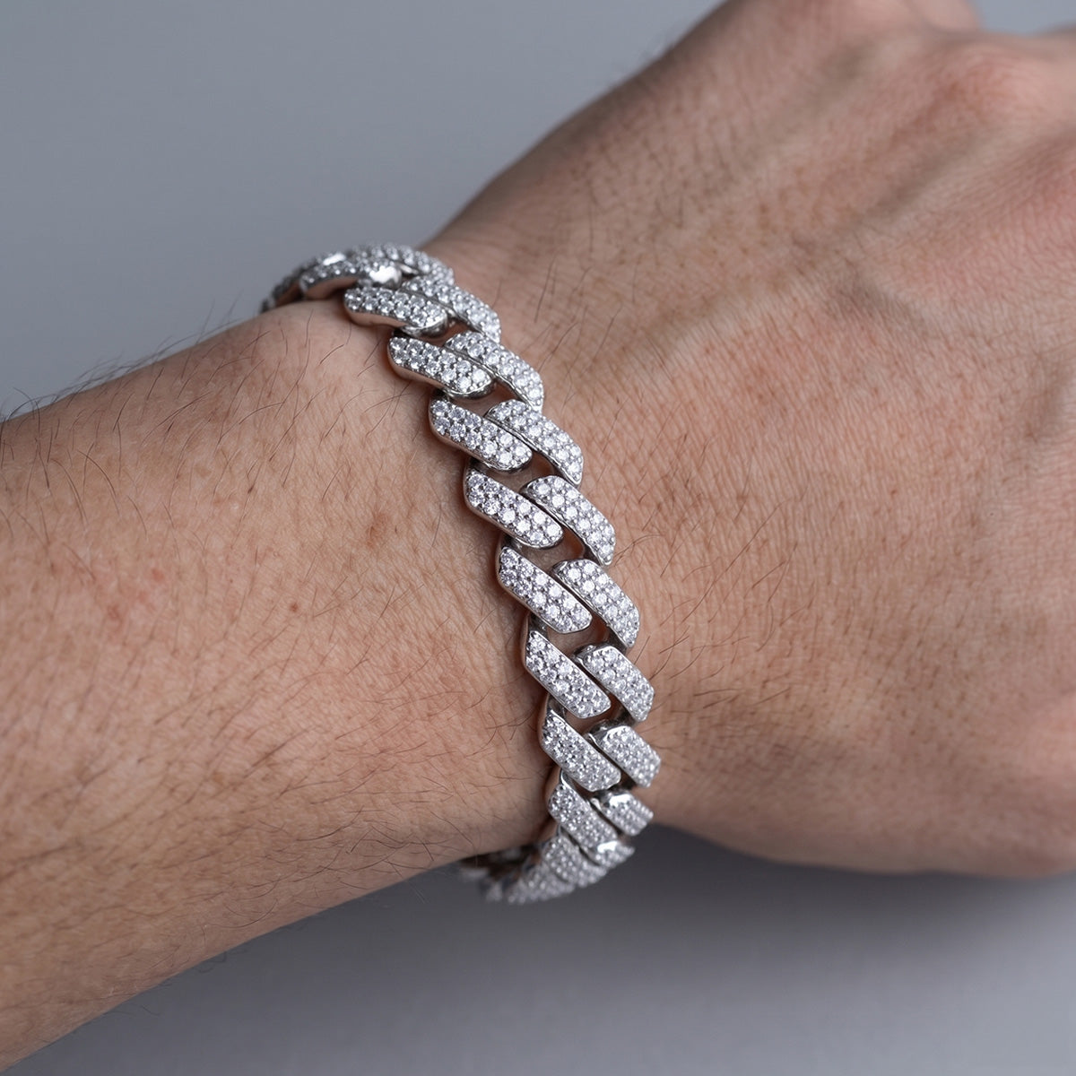 Berlo Heritage — 925 Silver Rhodium Cuban Link Bracelet