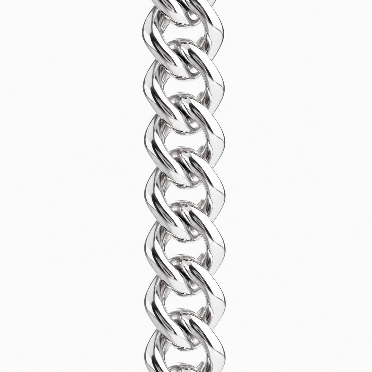 Berlo Heritage — 925 Silver Rhodium Cuban Link Bracelet