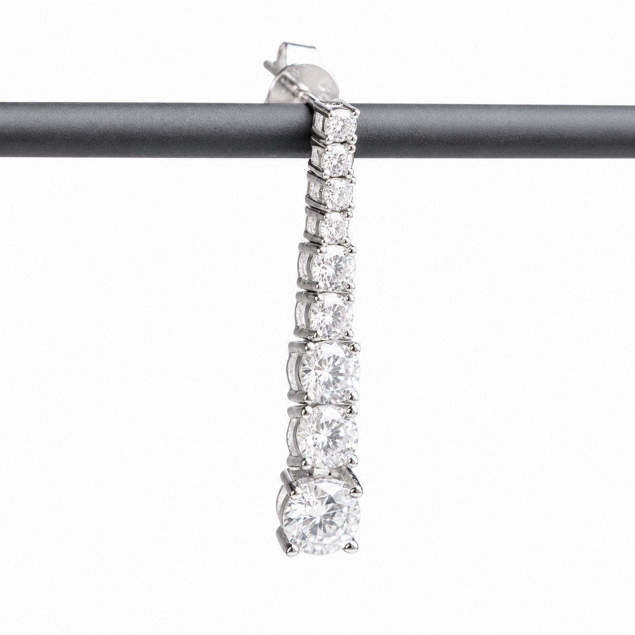 Berlo Heritage — 925 Silver Rhodium Chain Dangle Earrings
