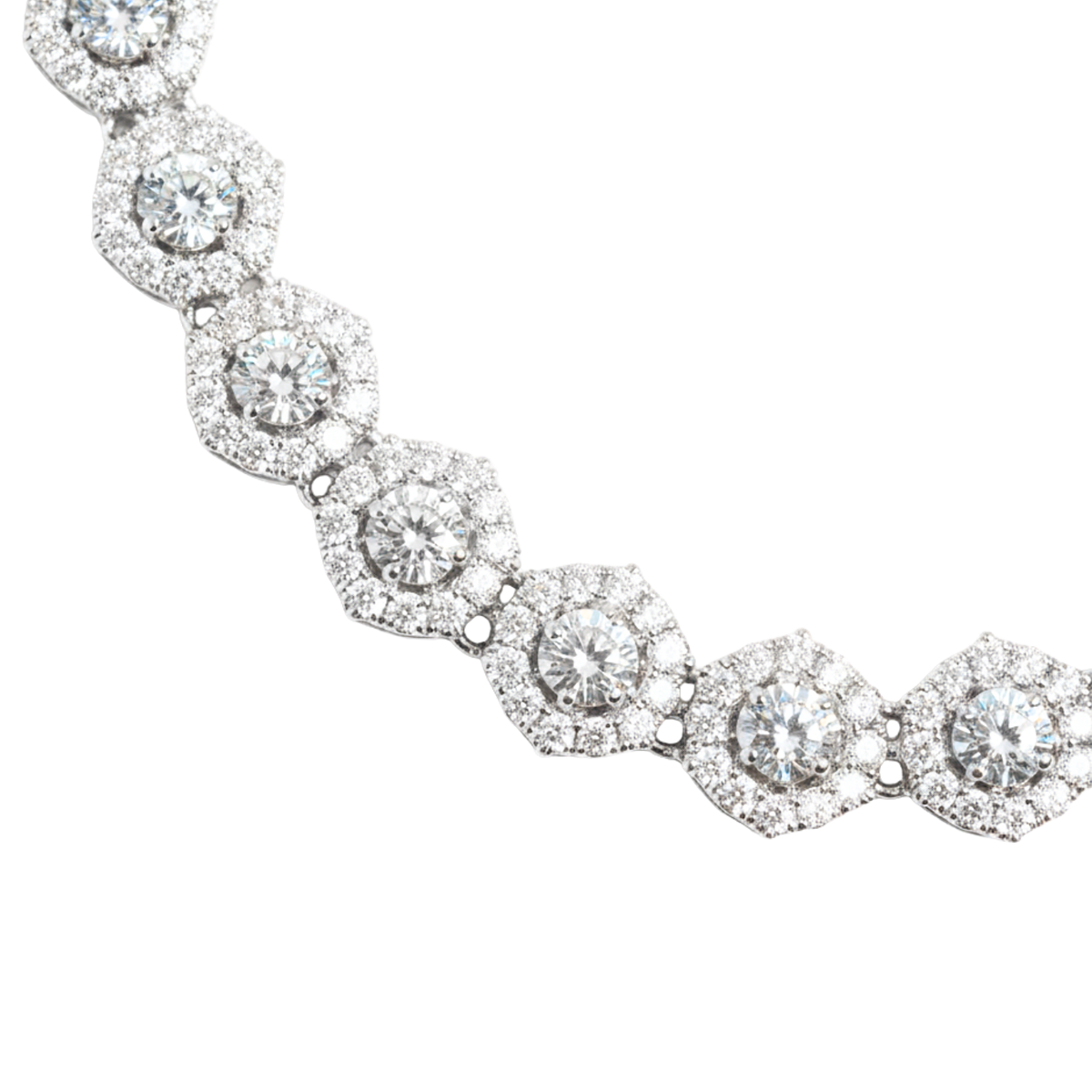 Geometric Tennis Necklace