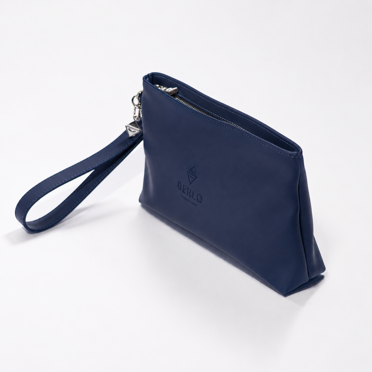 Berlo Cactus Leather Pouch Bag Large