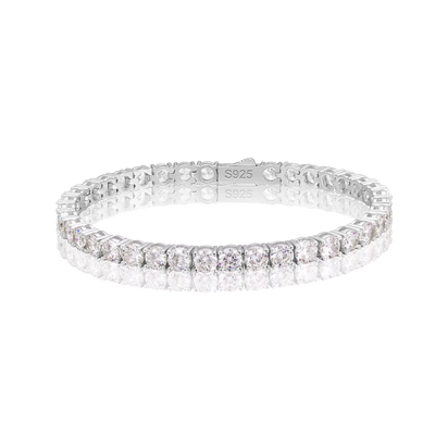 Berlo Heritage — 925 Silver Rhodium Moissanite Tennis Bracelet