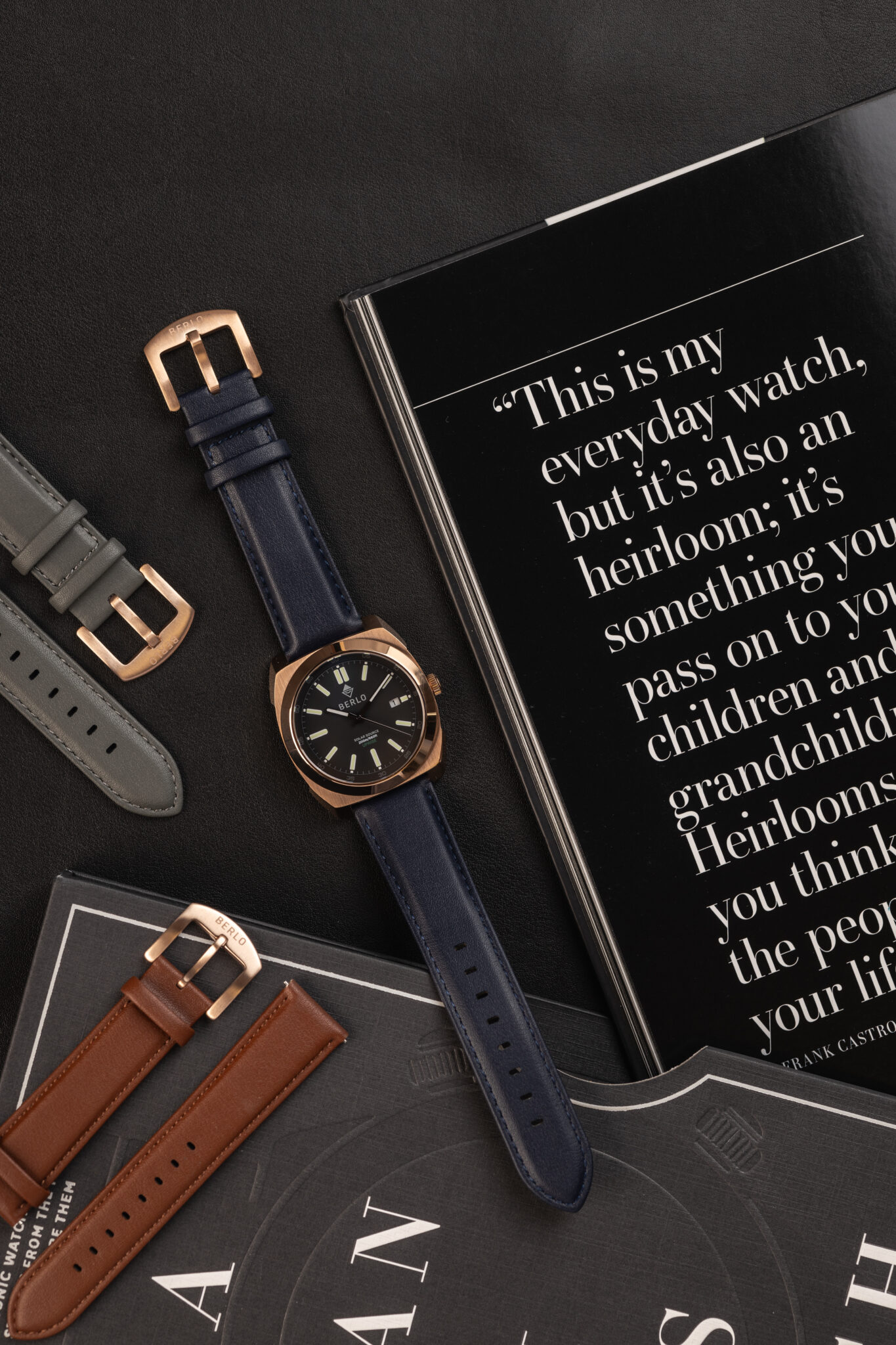 desserto leather watch band